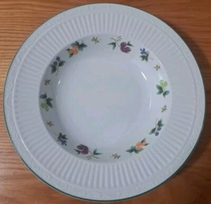 Mikasa Sunshine Lane Soup Bowl DD903 Oven to Table to Dishwasher Green Trim - Picture 1 of 7