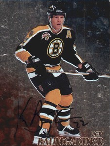 1998-99 (BRUINS) Be A Player Autographs #160 Ken Baumgartner