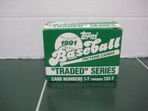 1991 Topps Baseball Traded Series Set of 132 Cards - Bild 1 von 1