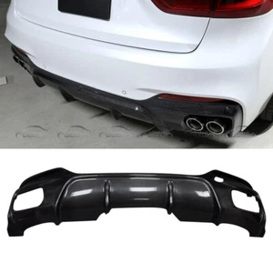 Carbon Fiber For 2015UP BMW F16 X6 M-TECH 3D Style Rear Bumper Lip Diffuser - Picture 1 of 12