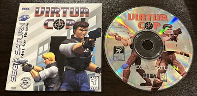 Virtua Cop Not For Resale Disc W/ Sleeve Sega Saturn game Complete CIB - Image 1 of 4