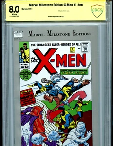 X-Men #1 Marvel Milestone CBCS 8.0 Stan Lee Signed ASP 1991 Amricons SL1 - Picture 1 of 6