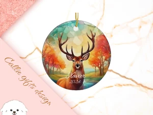 Elk Ornament, Personalized Elk Ornament, Elk Decor, Christmas Elk Ornament, Elk - Picture 1 of 12