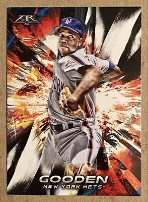  2018 Topps Fire Baseball Card #3 Dwight Gooden New York Mets - Image 1 of 4