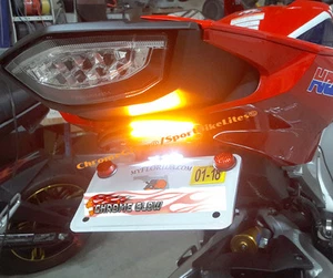 Honda CBR1000RR (2017+) STD Red LED Light Bar Fender Eliminator; Red Lens - Picture 1 of 6