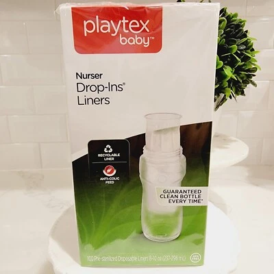 NUEVO SELLADO PLAYTEX BABY Forros para enfermeras 100 8-10 OZ Forros SIN BPA Foto 1 de 4