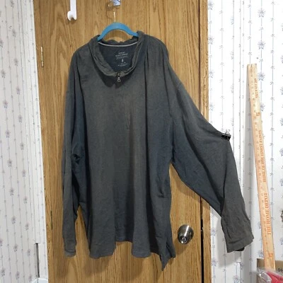 Great northwest clothing Gray size 4X long sleeve quarter zip T-shirt Men’s - Image 1 of 4