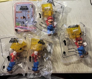 2018 McDonald's Happy Meal Toy LOT 4 Mario Power-Up Blocks/1 Koopa Shell Pinball - Picture 1 of 3