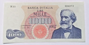 1000 LIRE  G. VERDI  1° TIPO   DECR. MIN. 10/08/1965    SUPER CONSERVAZIONE !!!! - Picture 1 of 5