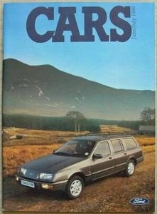 FORD CAR RANGE Sales Brochure June/July 1986 #FA221/116 XR2 Orion XR4x4 CAPRI - Picture 1 of 4