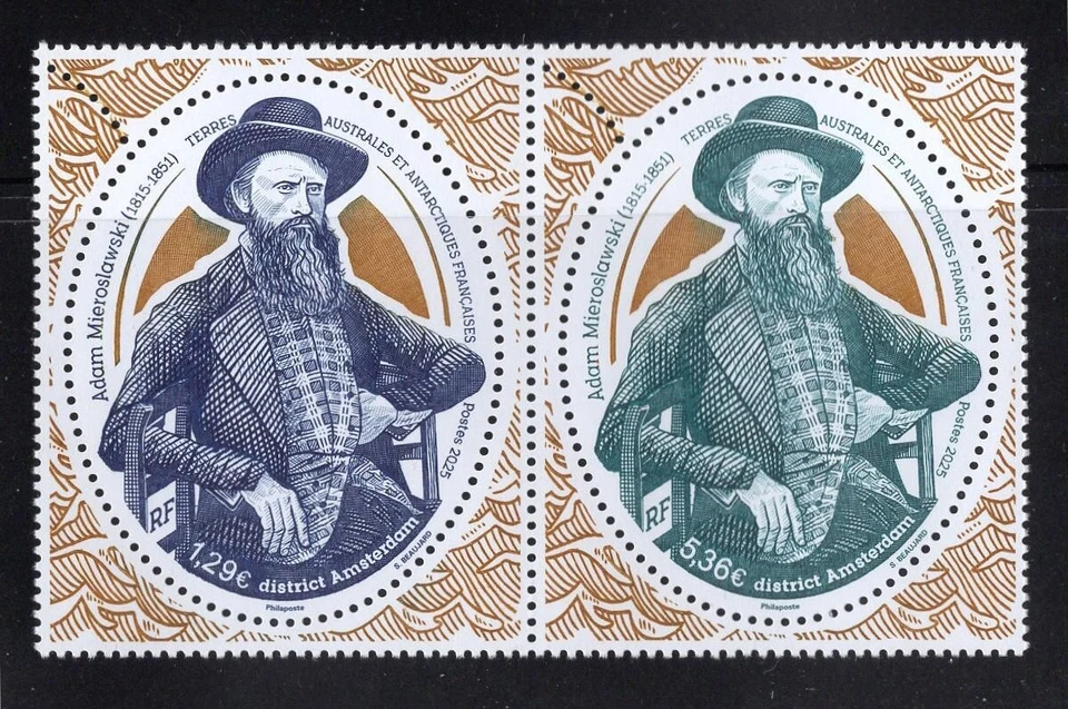 FSAT / TAAF  NEW 2025 MINT NH  (ADAM MIEROSLAWSKI (1815-1851)) - Image 1 of 1