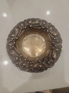 Plato de nuez de caramelo de plata esterlina Frank M. Whiting Lily of the Valley #6194 - Imagen 1 de 10