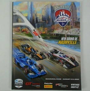 2021 Big Machine Music City Grand Prix Nashville TN Souvenir Program IndyCar - Picture 1 of 4