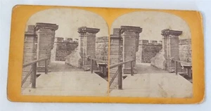 Foto Card Vintage Stereoview Porta di San Marco Sant'Agostino Florida - Foto 1 di 4