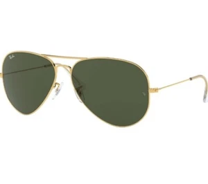 Ray-Ban Aviator GRANDE oro l verde classico G-15 RB3025 - Foto 1 di 9