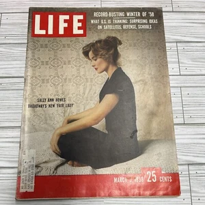 Life Magazine MARCH 3, 1958 Sally Ann Howes My Fair Lady Vintage St. Laurent Ads - Picture 1 of 12