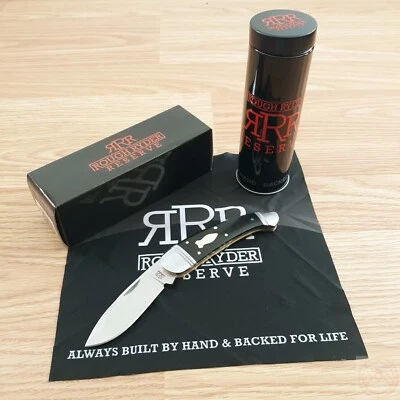 Rough Ryder Reserve Folding Knife 2.75" Stainless Steel Blade Micarta Handle 020 - Image 1 of 4