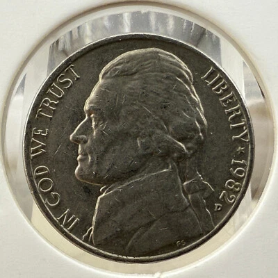 1982-D Jefferson Nickel 5C 5 Cents Denver Minted SP470 - Image 1 of 2