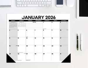 Basic Academic July 2025 - June 2026 22" x 17" Large Monthly Deskpad - Picture 1 of 5