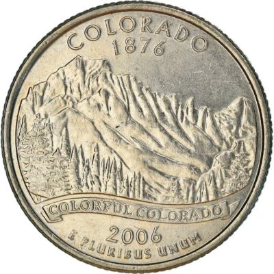United States | 1/4 Dollar Coin | George Washington | Rocky Mountain | 2006 - Image 1 of 4