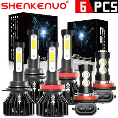 For Volvo VNL VNM 2004 2005-2015 Combo LED Headlight High/Low + Fog Light Bulbs - Image 1 of 4