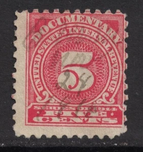 Scott R211- Used- 5c Documentary, Series of 1914- WMK 191R- Internal Revenue - Picture 1 of 2