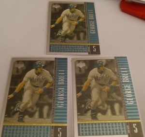 (3) 2000 GEORGE BRETT Upper Deck Legends MLB Cards #67 Kansas City Royals MINT