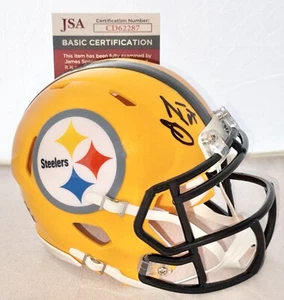 James Farrior signed Pittsburgh Steelers Yellow mini helmet autographed JSA - Picture 1 of 2