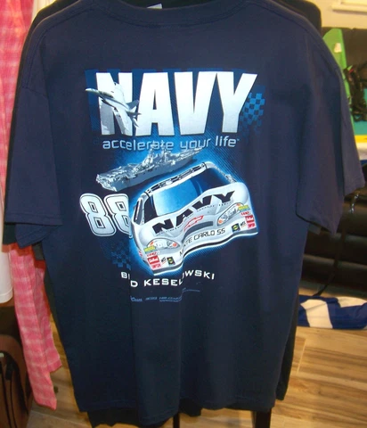 VINTAGE 2008 CHASE #88 US NAVY JR MOTORSPORTS TEE SHIRT BRAD KESELOWSKI LARGE NW Cover
