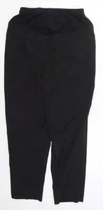New Look Womens Black Polyester Blend Trousers Size 10 L25 in - Picture 1 of 12