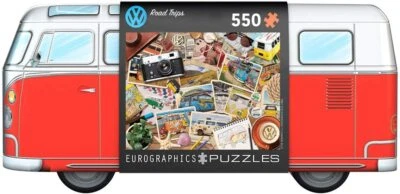 VW Road Trips 550-Piece Puzzle in Collectible Tin with Poster - Image 1 of 2