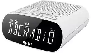 Bush Abbey DAB+ FM Clock Radio with LCD Display Alarm - White 4745165 R - Picture 1 of 15