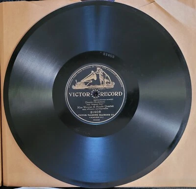 Corinne Morgan Haydn Quartet Dearie  12" 1905 Victor 31408 Single Sided Shellac - Image 1 of 4