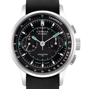 Strela Chronograph Mechanical Hand Wound 1 9/16in Men's Watch 15 Models! ST1901 - Picture 1 of 73