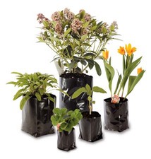 Poly Pots Strong Grow Bag Containers - Recycled Plastic Plant Pot - Polypots