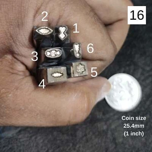 Metal Impression Stamps For Soft Metals - Leather - Clay - Wax - Shellac - Imagen 1 de 1