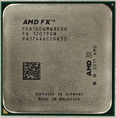 AMD FX-8100 CPU 8-Core 2.8GHz 8M FD8100WMW8KGU AM3+ 95W Processor - Image 1 of 2