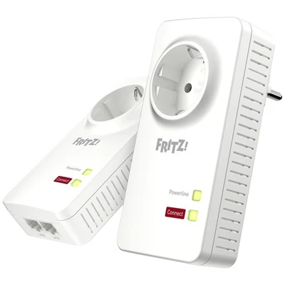 AVM FRITZ!Powerline 1220 Set Powerline Starter Kit 20002737   1200 MBit/s - Bild 1 von 4