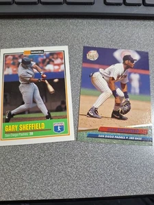 Gary Sheffield 2 Karten LOT - #582 und #18 S375 - Bild 1 von 2
