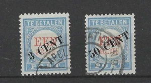 Nederland P27-III en P28-III Port 1906 VFU/gebr CV 190 € - Bild 1 von 2