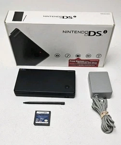 Nintendo DSi Black Handheld Console In Box w Charger Tested Working + Game - Picture 1 of 19