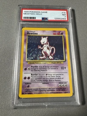 1999 POKEMON GAME BASE SET #10 MEWTWO-HOLO PSA 7 NM-MT - Image 1 of 4