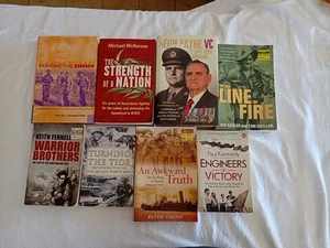 War/True Stories Of Battle Book Bundle X 8 - World War 2 Vietnam Gallipoli  - Picture 1 of 20