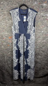 INC International Concepts Kleid Damen XL Scroll Print Maxi Ärmellos Neu mit Etikett - Bild 1 von 13