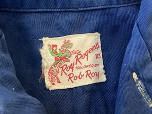 Vintage 50s Roy Rogers Childrens Western Shirt Rob Roy - Picture 1 of 13