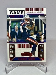 Boleto de juego de fútbol americano Kendrick Bourne 2024 Panini Contenders rojo #69 - Imagen 1 de 2