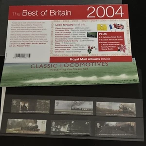 2004 Royal Mail Stamps Presentation Pack Locomotives Preserving Steam Age - Picture 1 of 10