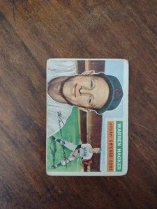 1956 Topps - #282 Warren Hacker Chicago Cubs G/VG  - Picture 1 of 2