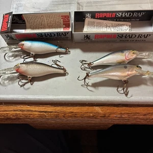 4 New Rapala Deep Runner SR-7 Fishing Lures Lot - - Bild 1 von 5