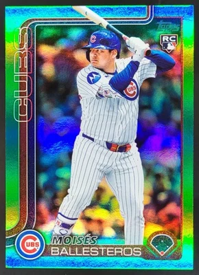 2025 Topps Update Moises Ballesteros Green Holo Foil /99 #US262 Chicago Cubs CW - Image 1 of 4